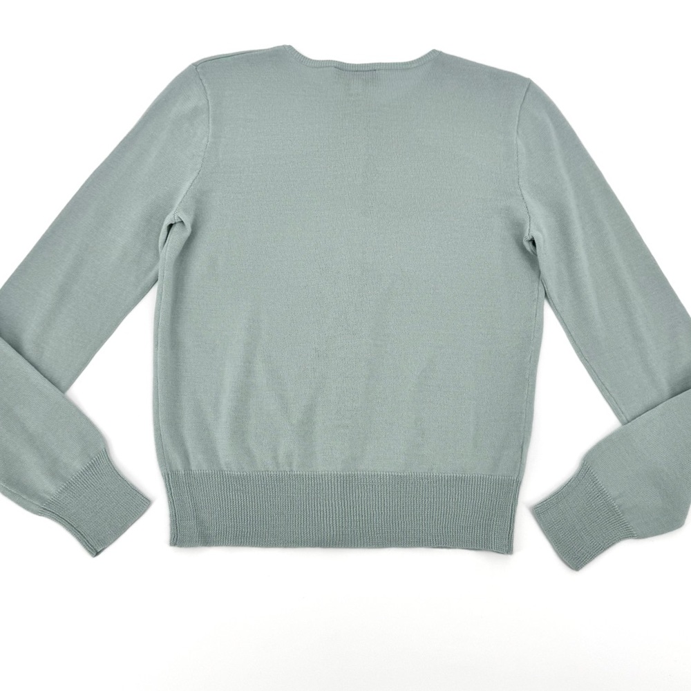 Ann Taylor Lightweight Wool Knit Blend Button-up Fitted Cardigan - Picture 3 of 9